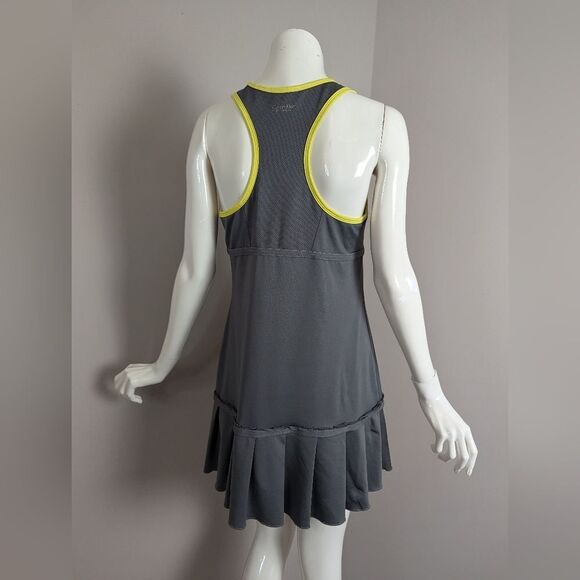 Calvin Klein Performance Athletic Dress – Pleated Hem – Size Small – Grey & Yell - Picture 7 of 10